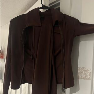 SHEIN Chocolate Brown Women's Blazer